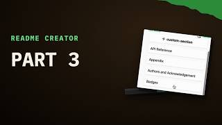 GitHub README Generator — Part 3