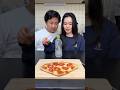 Water Bottle Flip For Food🤣🍕 #shorts #challenge #couple