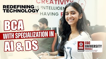 BCA in AI & Data Science | CGC University Mohali | Build the Future of Technology #cgcuniversity