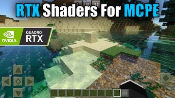 RTX Shaders For Minecraft Pocket Edition | Most Realistic Shaders For MCPE