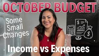October Monthly Budget - Actual Income vs Expenses as I work to pay off 80k in Consumer Debt!