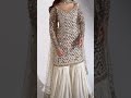 Stunning Mirror Work Sharara ✨ Royal Wedding &amp; Party Look 😍👗 #shorts #mirrorwork #sharara #viral
