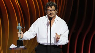 Pedro Pascal Admits He's 'a Little Drunk' After Surprise SAG Awards Win