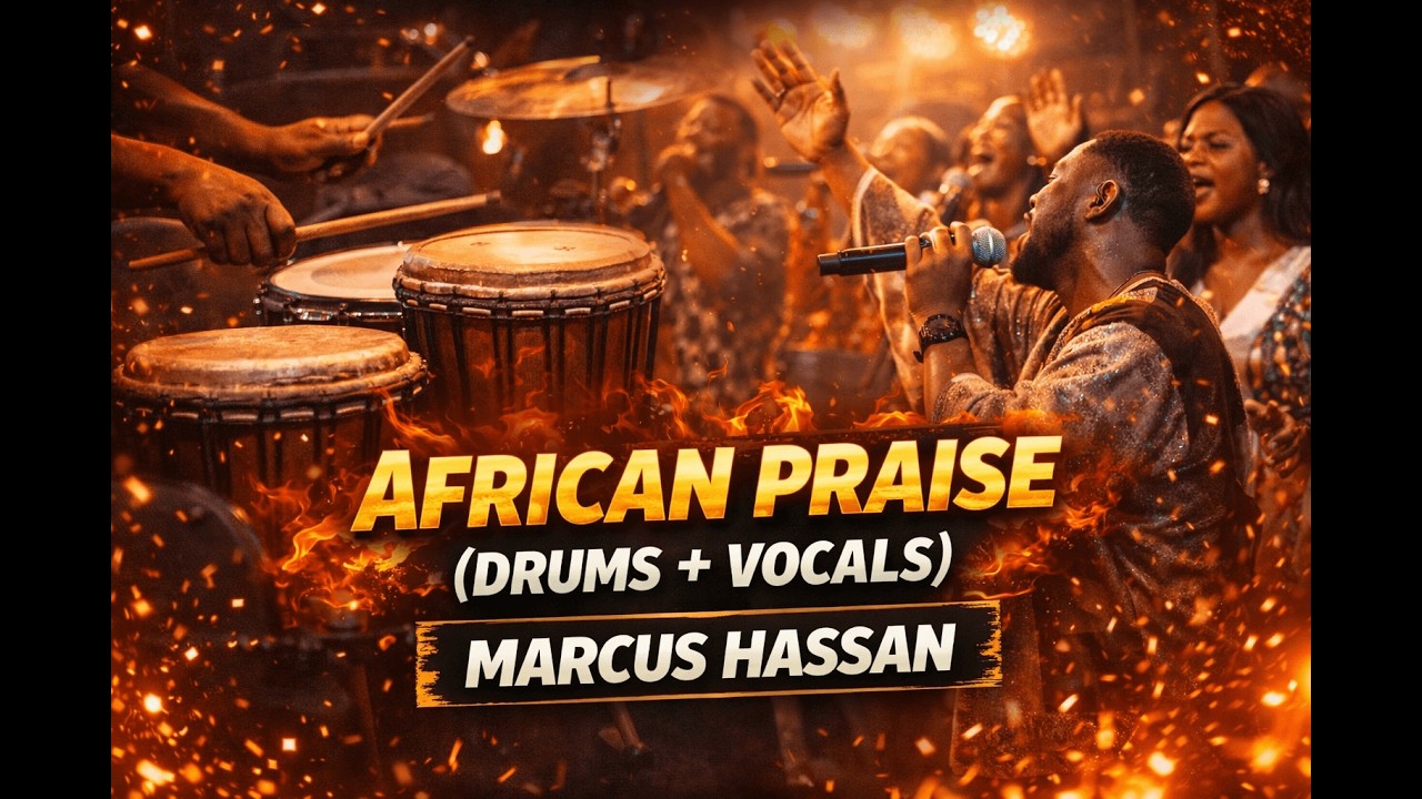 🔥 African Praise Explosion | Drums & Vocals Only | @marcushazzan