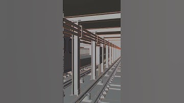 Blender Subway Tunnel Animation Full Render  #metro  #subway #3danimation #blender3d  #satisfying