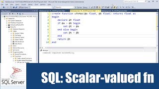 สอน SQL Server: การสร้างฟังก์ชันเบื้องต้น (Scalar-valued function)