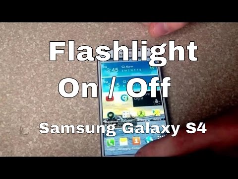सैमसंग गैलेक्सी s4 पर एलईडी लाइट या टॉर्च कैसे चालू करें?