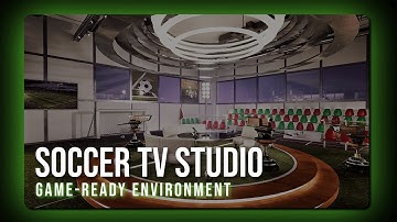 Soccer TV Studio | Virtual Studio | Unreal Engine 5.