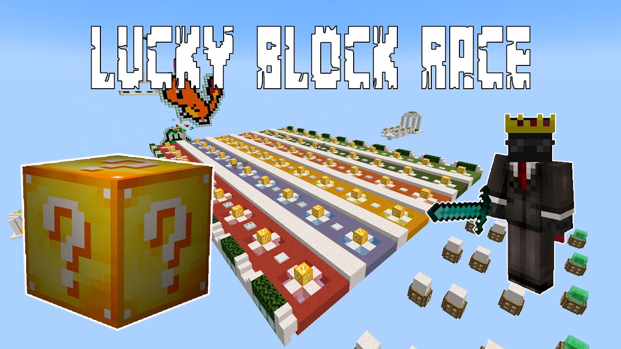 Lucky Block Race 1.8 Minecraft Map