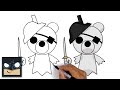 How To Draw Ghosty 👻 Roblox Piggy