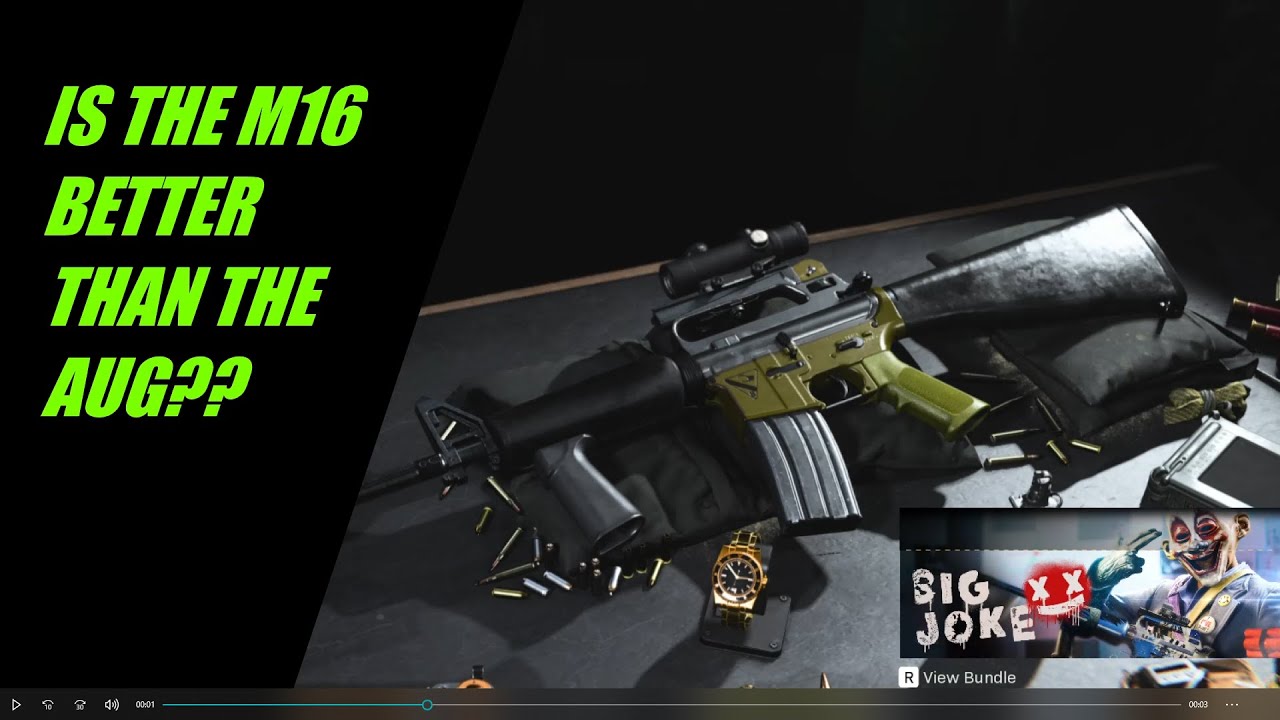 Is the M16 BETTER than the AUG?? (Cold War Warzone)
