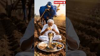 OMG! Brave Monkey Saved Farmer From Giant Snake 😱🐍  #ai #shorts #monkey #rescue #comedy #story