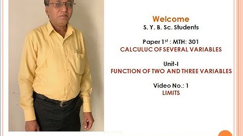 Function of two& three Veriables :lecture contains Limits o of two variables with easy understanding