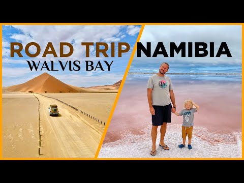 ROAD TRIP NAMIBIA - Pink Lakes, Deserts and FLAMINGOES in Walvis Bay