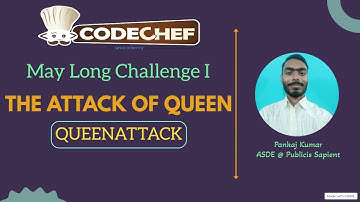 The Attack of Queen || QUEENATTACK || Codechef May Long challenge 1 || Codechef