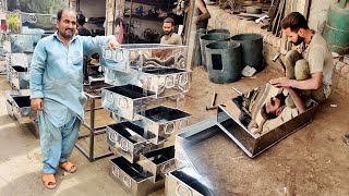 Making Tub of Stainless Steel By Skilled Worker Inside a Factory