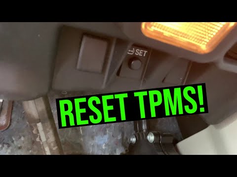 How to reset the TPMS system on a Lexus RX