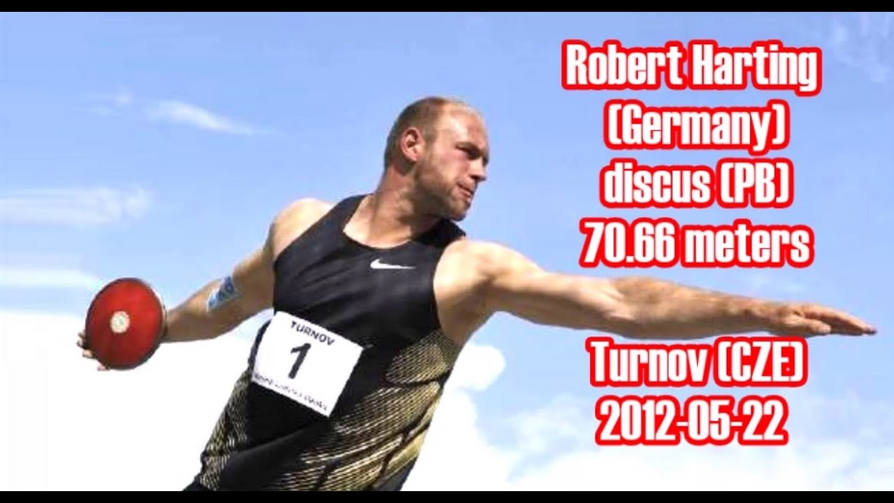 Robert Harting (Germany) discus 70.66 meters (PB) Turnov (CZE) 2012-05 ...