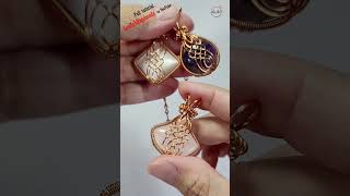 Wire pendant - Free tutorial video link above the title  #shortsvideo #jewelry