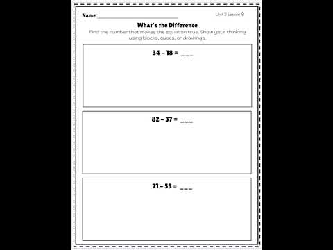 What's the Difference, IM, Unit 2, Lesson 8 Grade 2
