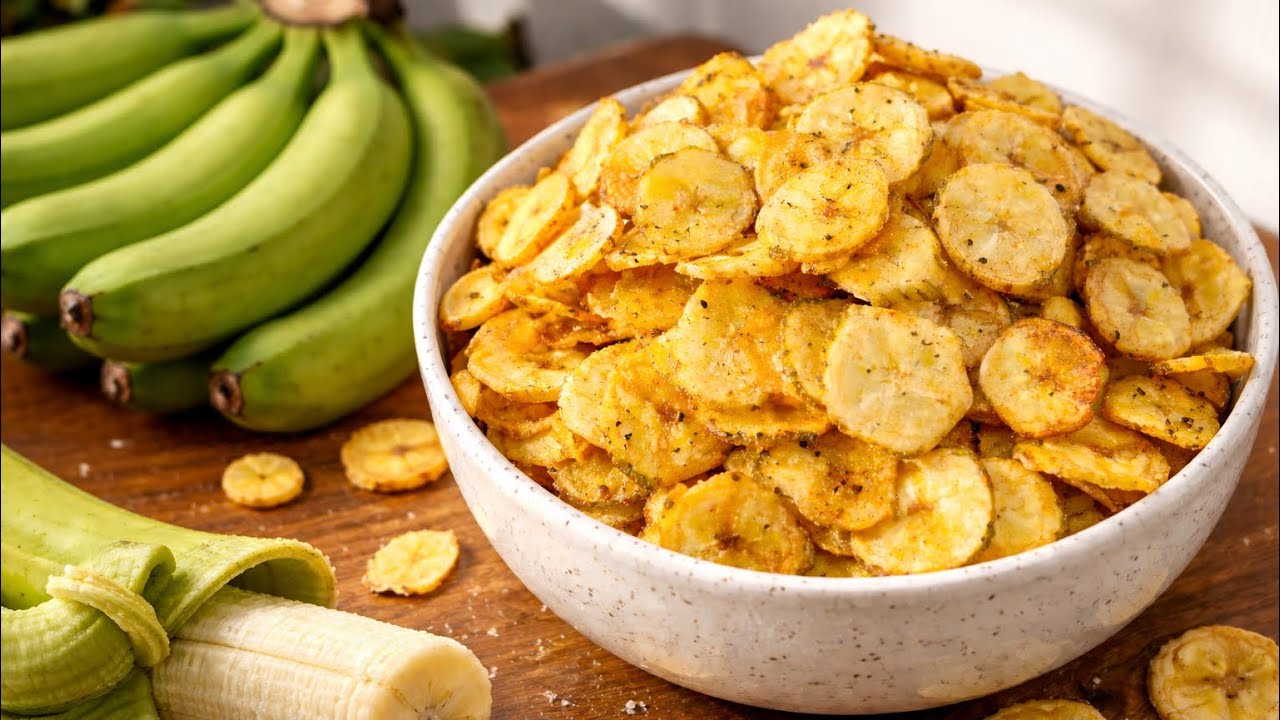 Crispy Homemade Banana Chips | Easy & Crunchy Evening Snack Recipe #asmr #food #easyrecipe #cooking 