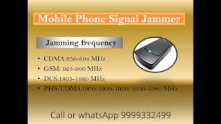 CDMA 3G GSM Mobile Phone Signal Frequency Jammer Device screenshot 1
