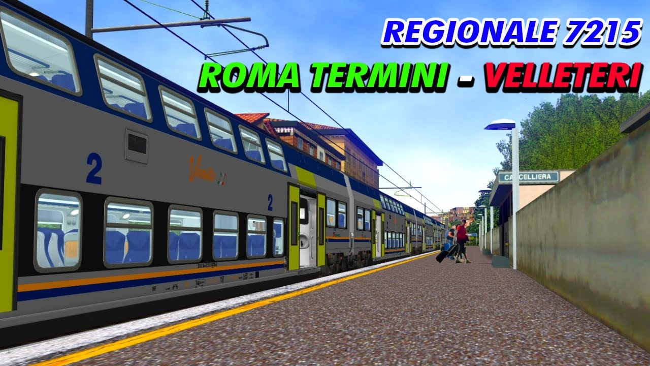 Regionale 7215 Roma Termini - Velleteri - Open Rails #9 - YouTube