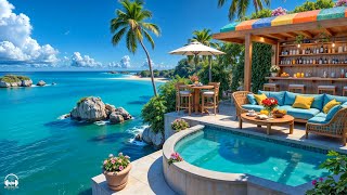 Happy Summer Coffee Jazz Music ☕ Seaside Bossa Nova Vibes & Ocean Sounds for Refreshing Moods