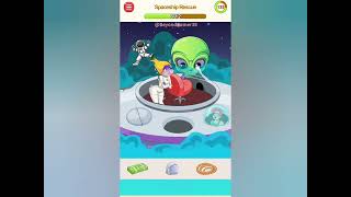 Brainy Chaos Tricky Tests Level 33 |SpaceShip Rescue| Gameplay & Solution