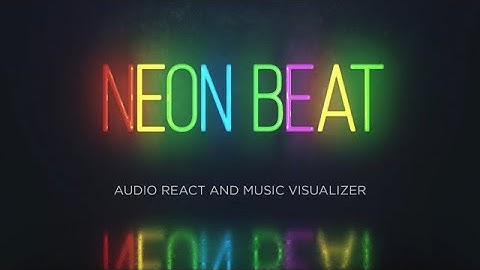 Audio React - Neon Music Visualizer After Effects Templates