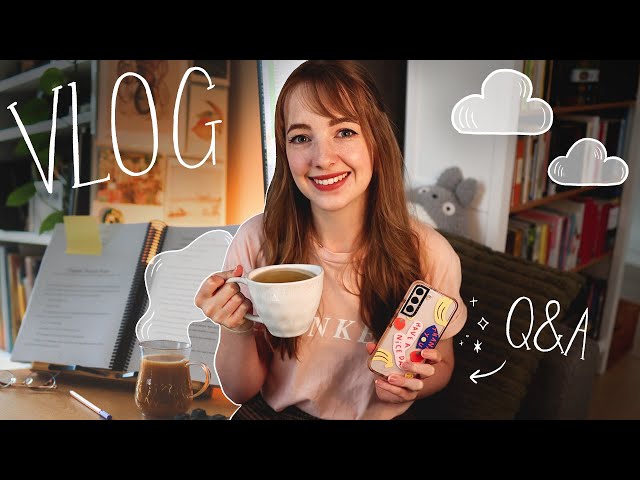 a cozy day in my life u0026 writing vlog ☁️ what motivates me to be a writer? class=