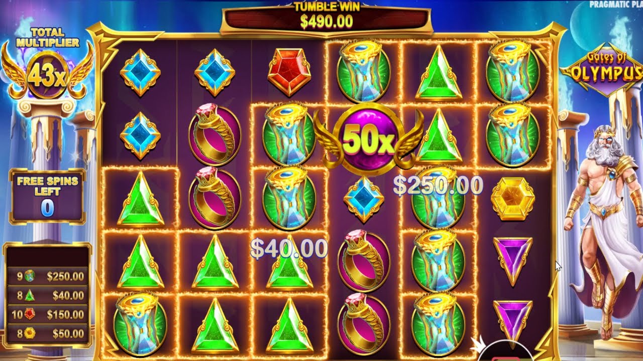GATES OF OLYMPUS 50X MULTIPLIER EPIC WIN WITH GOOD TUMBLE WIN BONUS BUY ...