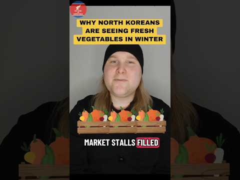 Fresh produce in North Korean winter markets
