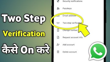 How To Enable Whatsapp Two-Step Verification | Whatsapp Two Step Verification Kaise Kare