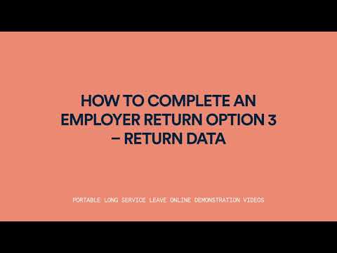 How to Complete an Employer Return — Return Data