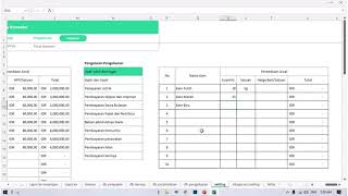 PEMBUKUAN BISNIS KONVEKSI SERAGAM SEKOLAH | Menggunakan Excel - Mudah Anti Ribet | Akuaja accounting screenshot 4