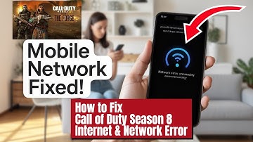 How to Fix Call of Duty Season 8 Internet & Network Connection Error (Step by Step)