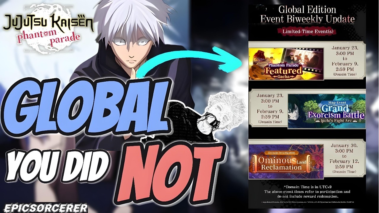 Global… WHAT Are You Doing?!😭 - Red Jogo CONFIRMED!! But NO 0.2 Gojo?! | JJK Phantom Parade
