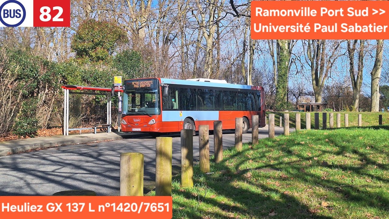 Tisséo — Ligne 82 de Ramonville Port Sud à Université Paul Sabatier — Heuliez GX 137 L n°1420/7651