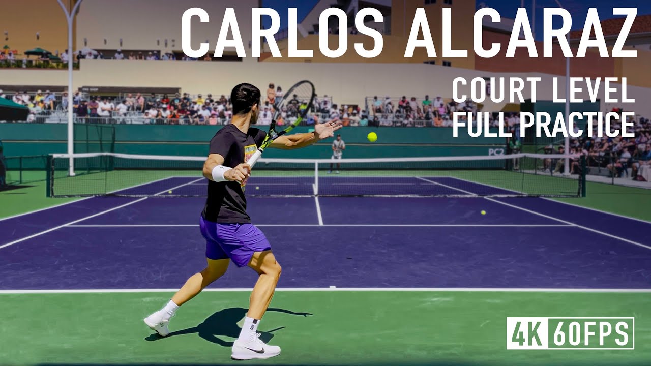 Carlos Alcaraz | Court Level Practice [2023 IW]