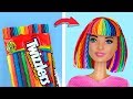 12 Clever Barbie Hacks And Crafts / Edible Barbie Clothes And Accessories!