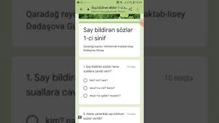 say bildirən sözlər