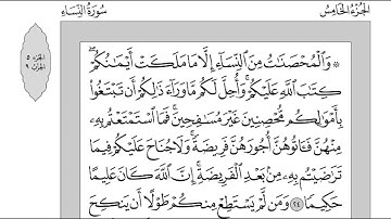 سورة النساء سعد الغامدي مكتوبة جودة عالية
