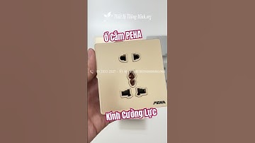 Ổ Cắm Kính Cường Lực PEHA | Công Tắc Vuông Mặt Kính | Thiết Bị Thông Minh #shorts