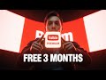 How to Get Free YouTube Premium for 3 Months 2025 (100% Working)