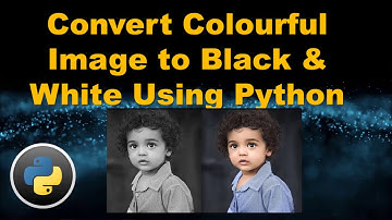 Convert Colourful image to black and white using python