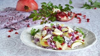 Фруктовый салат с пекуинской капустой Фруктовый салат с пекуинской капустой