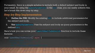 How to Send an Email with Default Subject and Body in Flutter Using URL Launcher screenshot 5