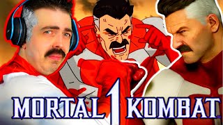 "THINK SCORPION!" Omni-Man REACTS to his Mortal Kombat 1 Intro Dialogues | INVINCIBLE & MK1 PARODY!