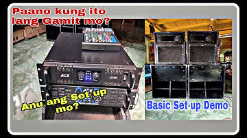 Mixer To dual power amplifier Connection Mid/Hi Subs Ace Ca5, Ace Lx20